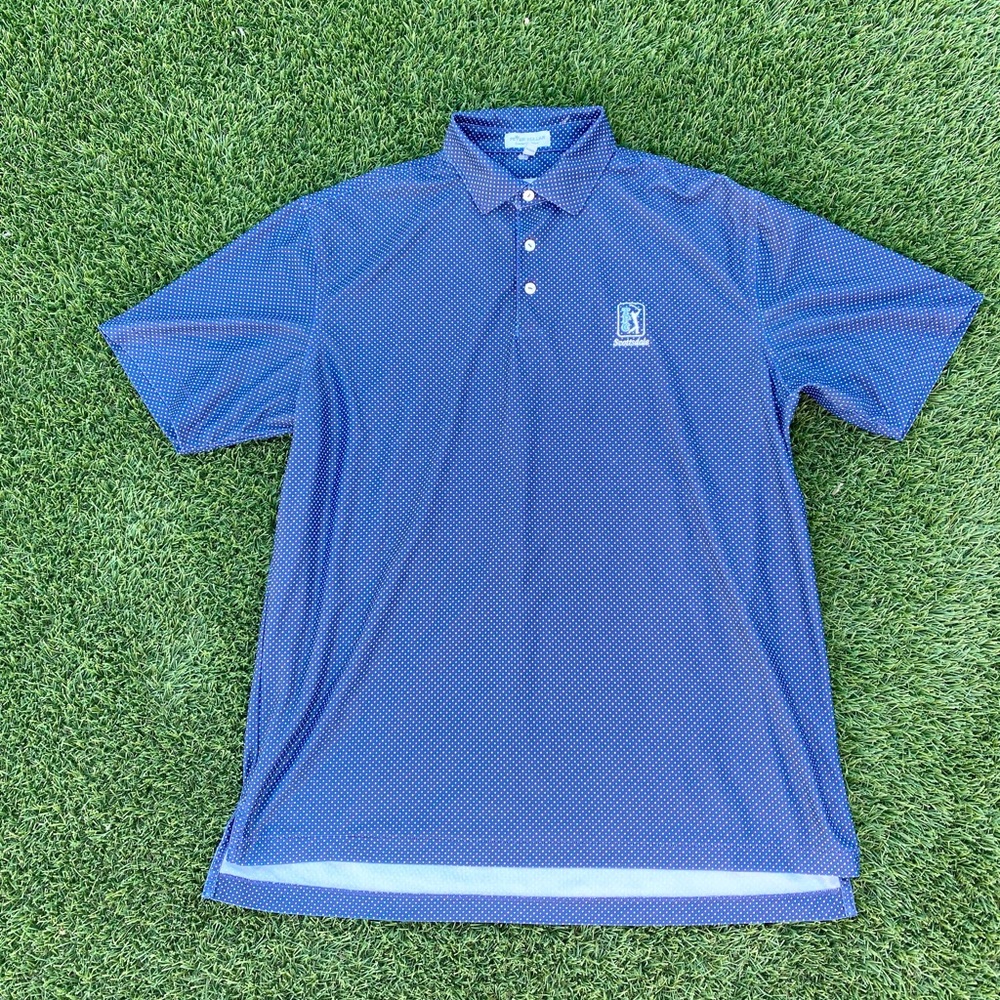 Peter millar summer comfort polo blue size large TPC Scottsdale